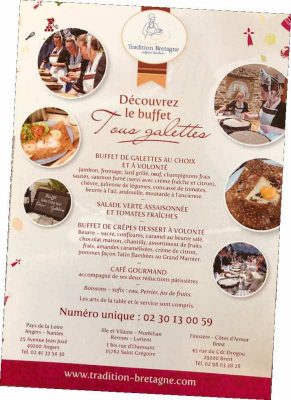 Buffet "tous Galettes"